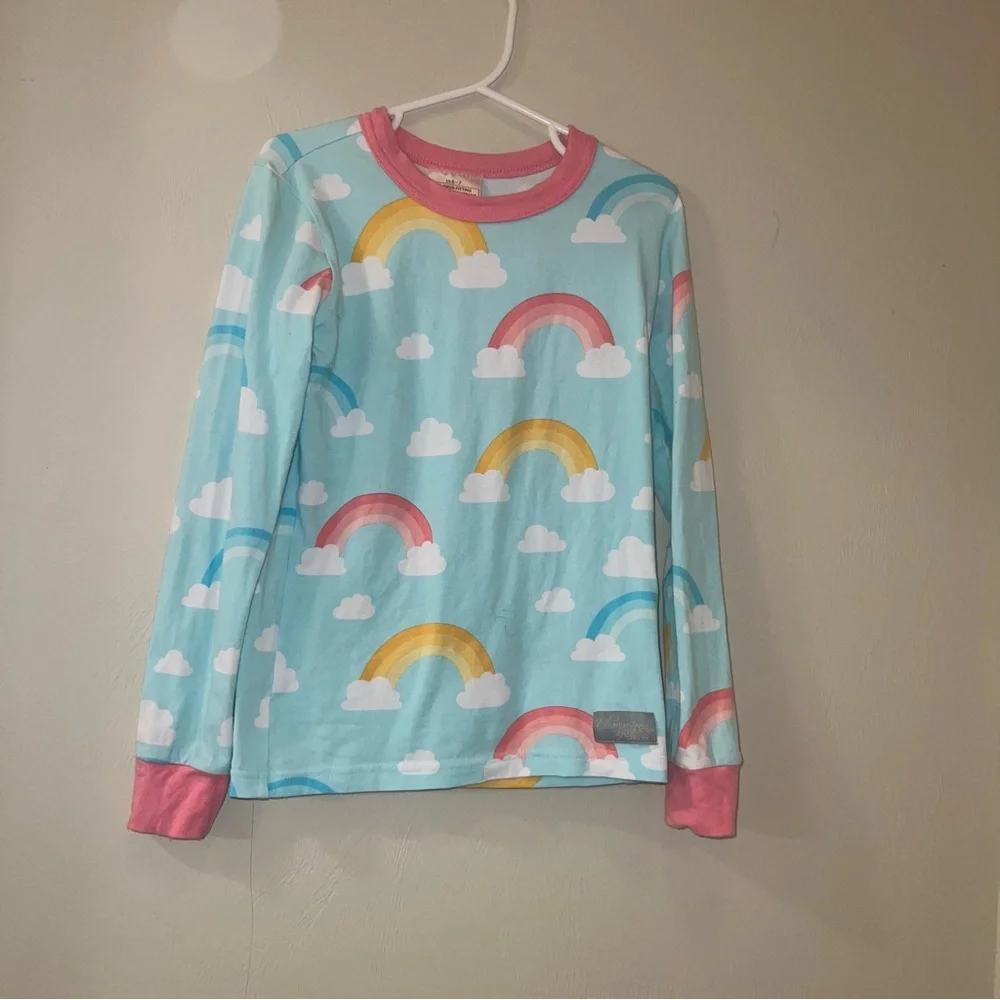 Eleanor Rose 6/7 Rainbow Pajama Set Blue and Pink
